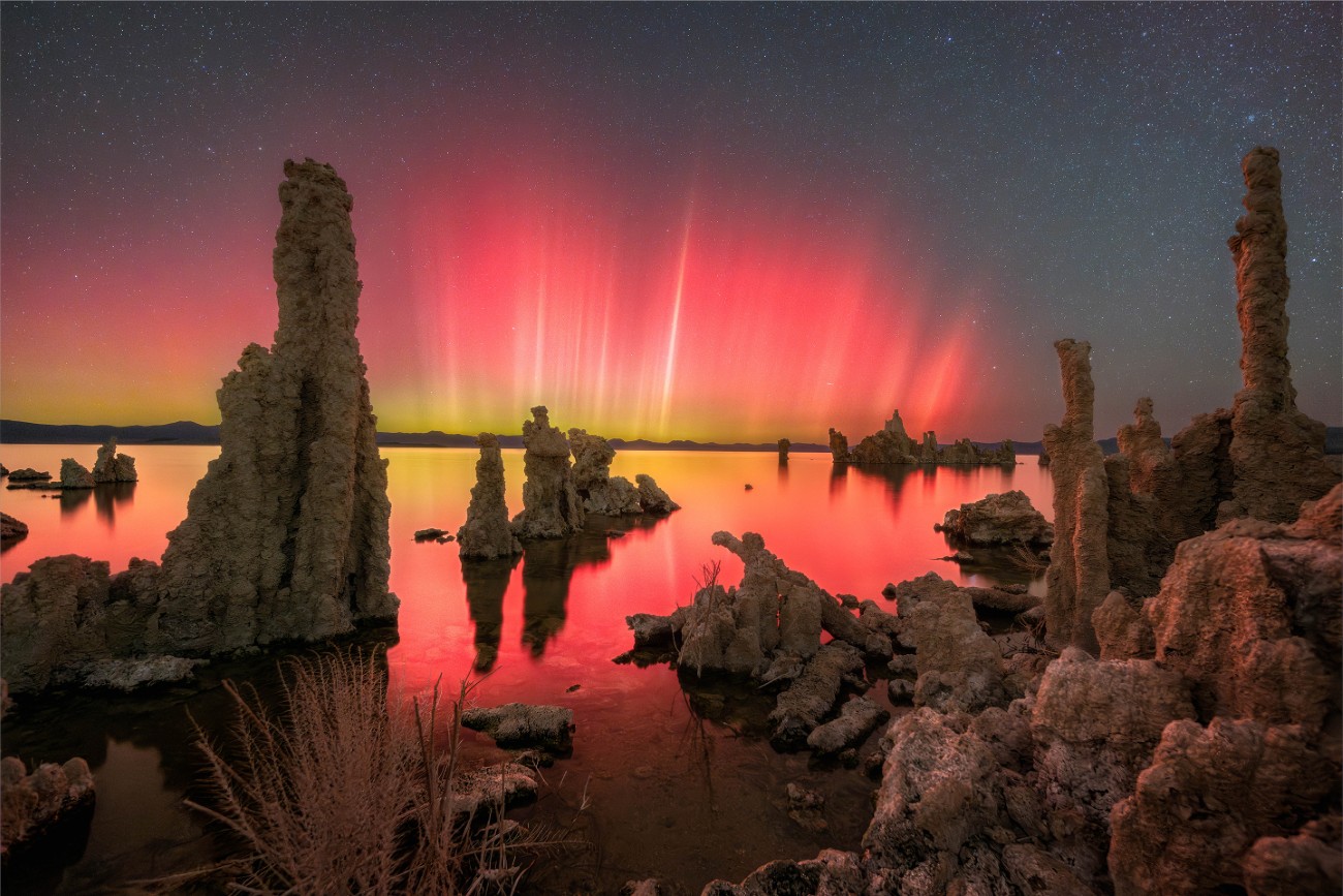 Northern lights in California