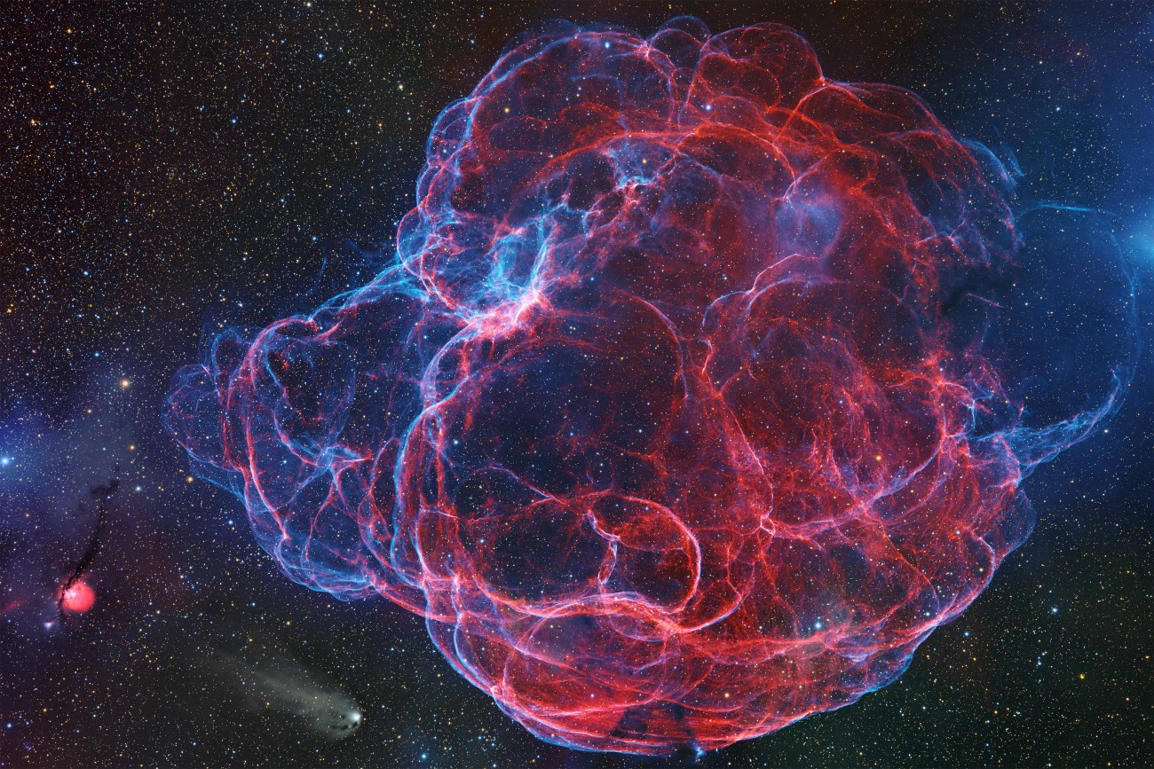 Full-spectrum image of the Spaghetti Nebula 