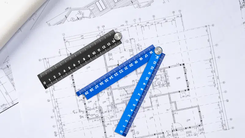 Black and blue 25° Ruler Fold-X