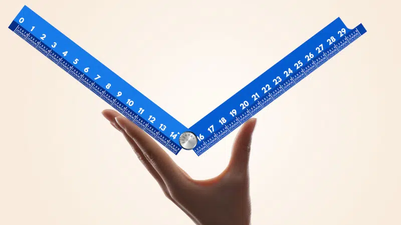 25° Ruler Fold-X