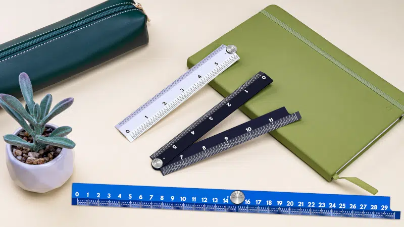 three 25° Ruler Fold-X