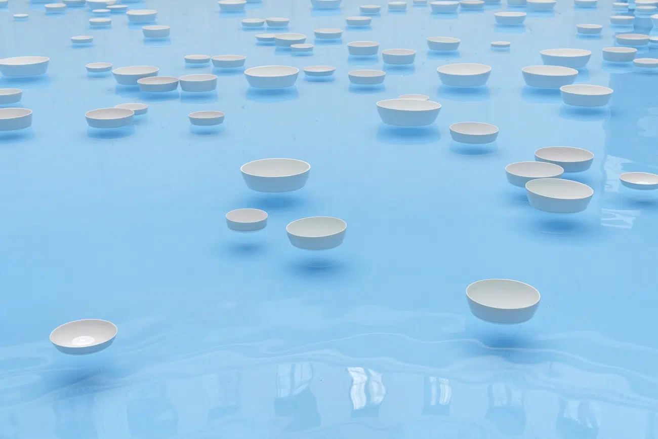 Clinamen Installation by Céleste Boursier-Mougenot