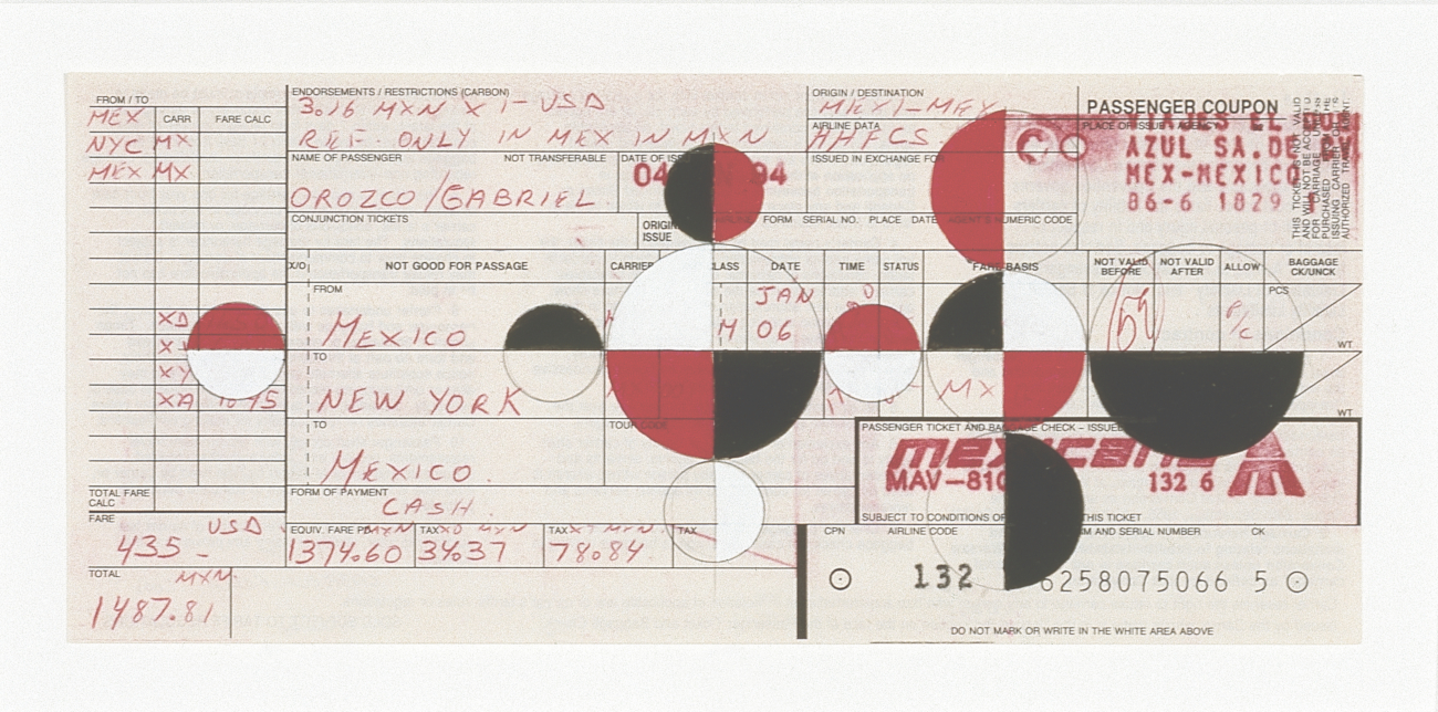 Untitled (Airline Ticket) by Gabriel Orozco