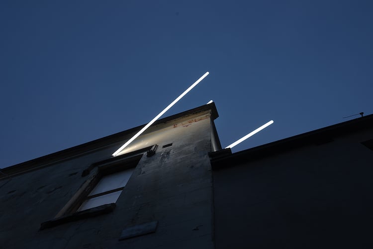 Installation lumineuse par Ian Strange 