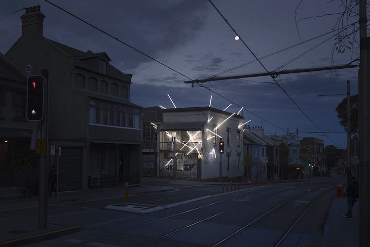 Installation lumineuse par Ian Strange 