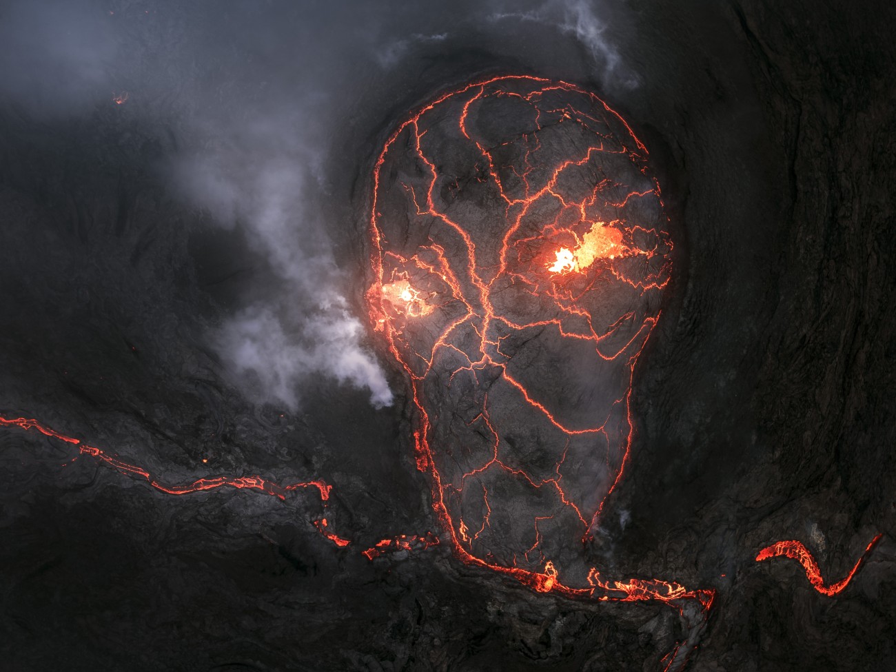 Iceland's Fagradalsfjall volcano as it cooled.
