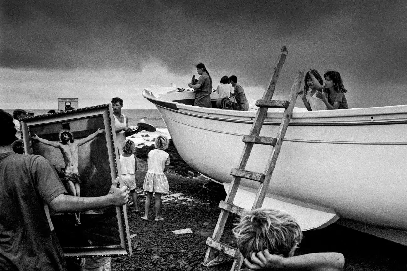 Christening of an artisan fishing boat