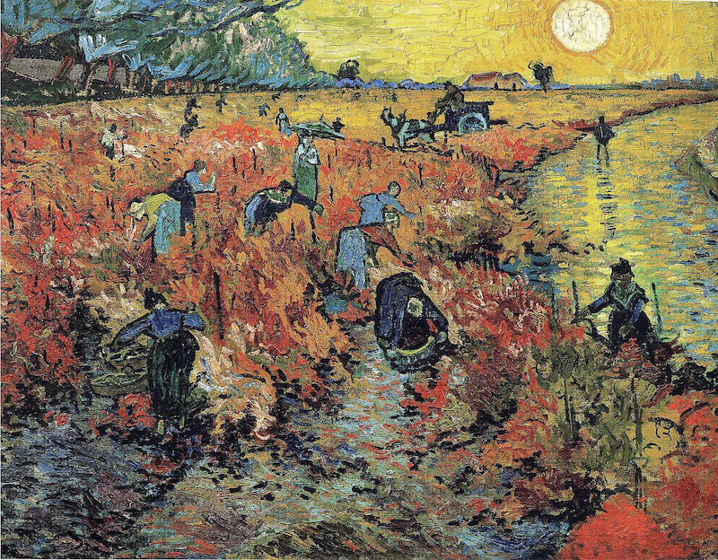 Vincent van Gogh "The Red Vineyard," from 1888