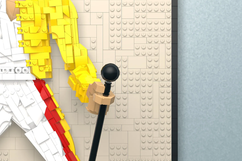 LEGO Freddie Mercury 3D Poster by Takesz