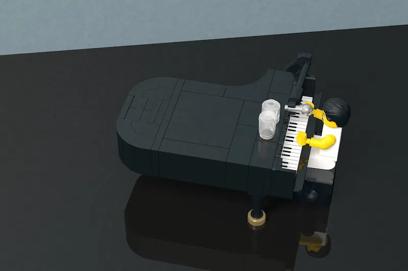 LEGO Freddie Mercury 3D Poster by Takesz